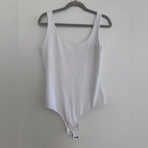 Express Women's White Bodysuit, Body Contour Fabric